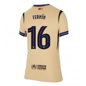 Barcelona Fermin Lopez #16 Udebanetrøje Dame 2025-26 Kortærmet
